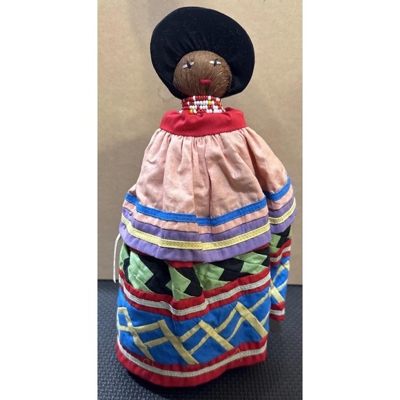 12 Inch Vintage Seminole Indian Palmetto Fiber DollSherrymike PotteryMaine